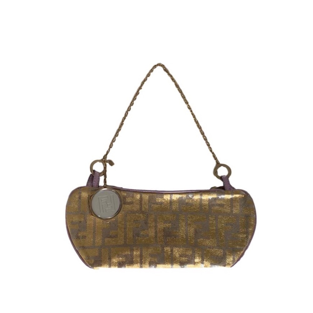 Fendi Mini Metallic Logo Bag